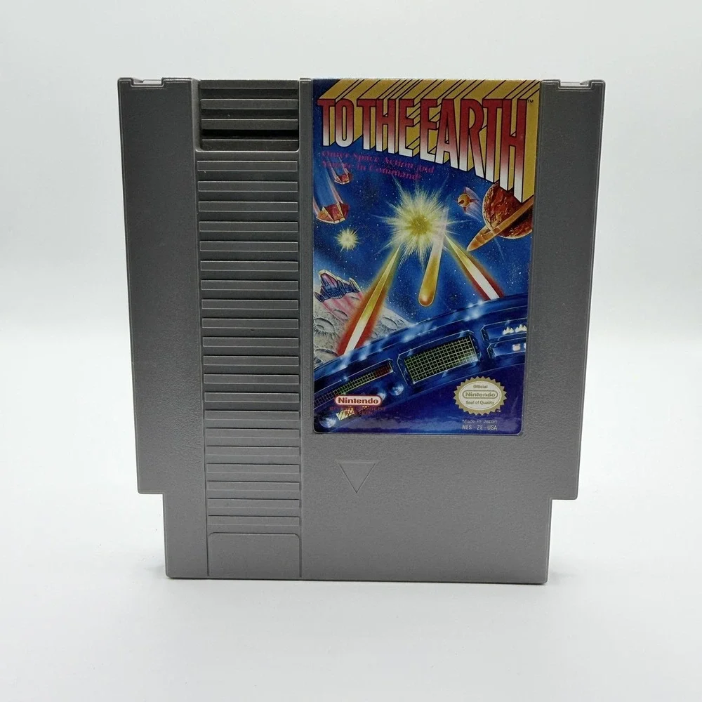 To The Earth Nintendo NES Game Shooter NTSC-U/C Japan 1990 Gray Cartridge‎ Only
